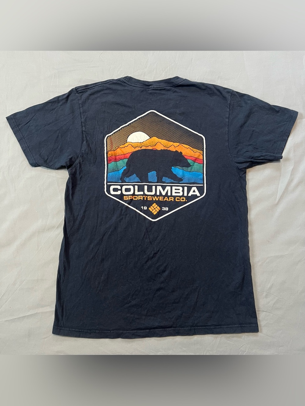 Columbia Navy Short-Sleeve Logo Tee